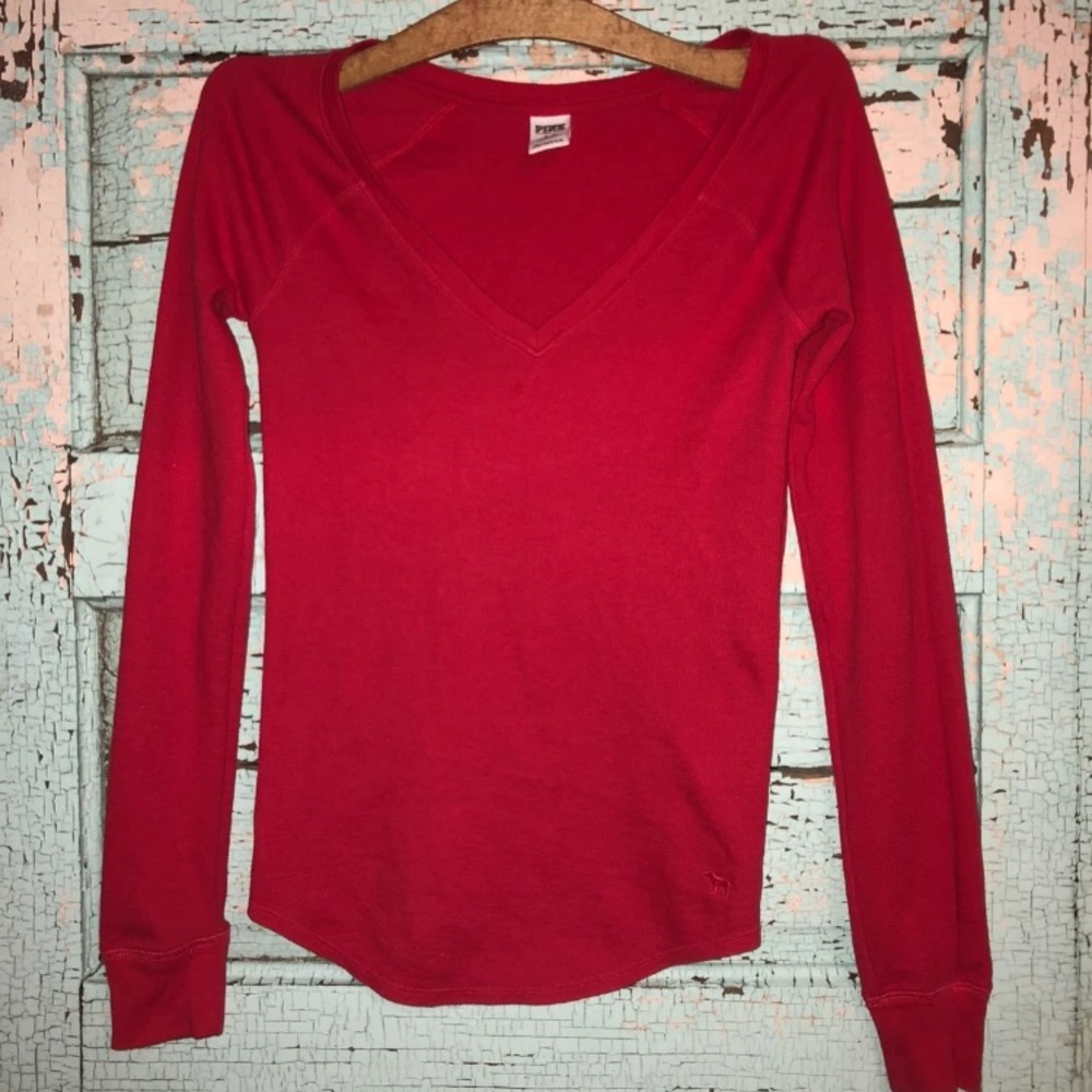 5 Victoria’s Secret V Neck Long Sleeved Henley S